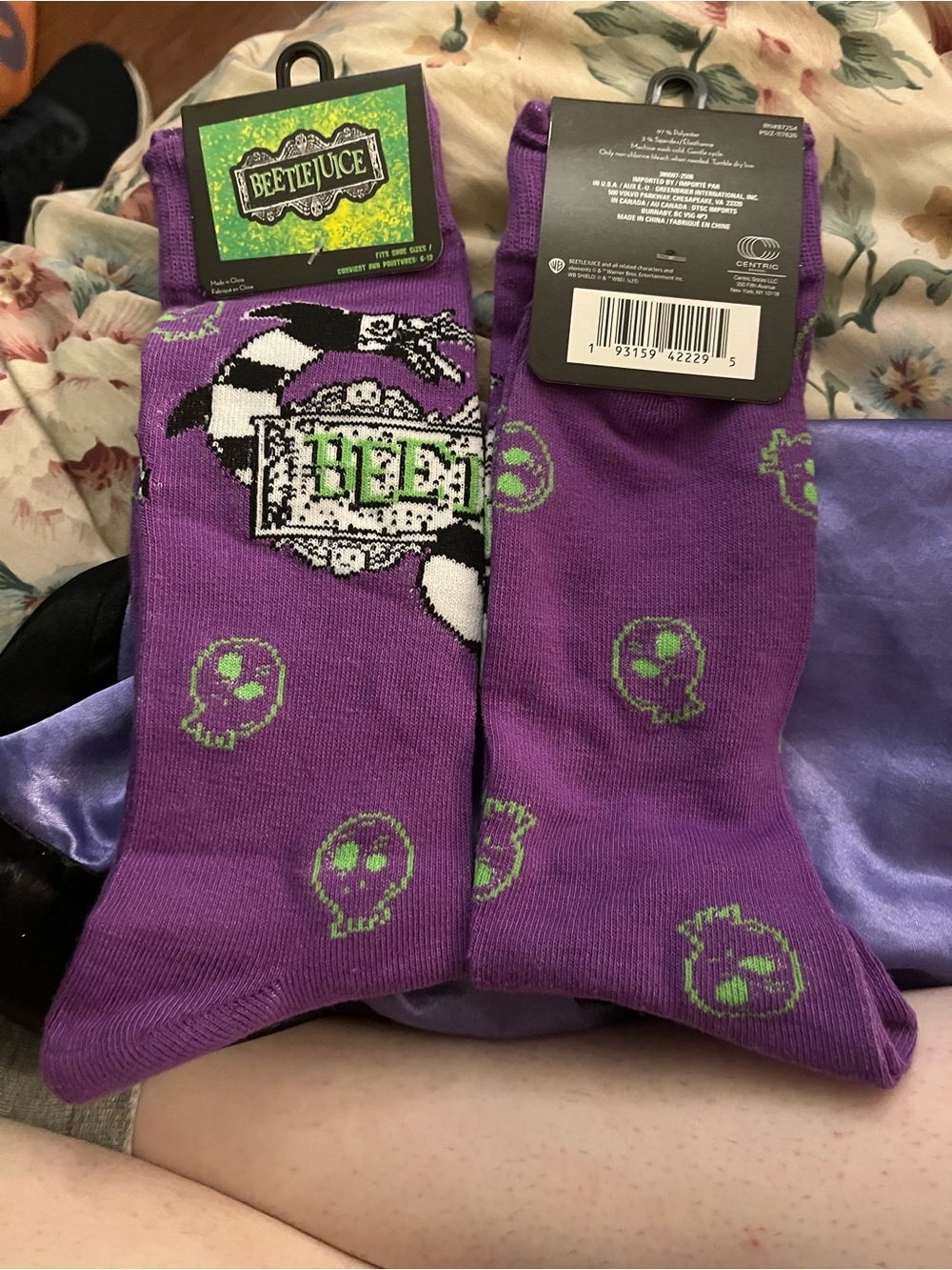 Beetlejuice Crew Socks